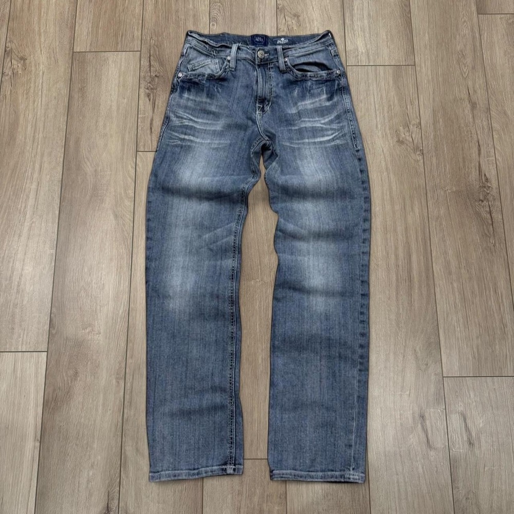 Rock & Republic Relaxed Straight Blue Denim Jeans Size 30 x 34
